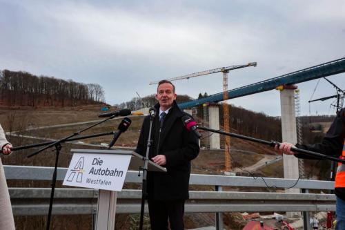 Stahlhochzeit Talbruecke Rahmede - Volker Wissing